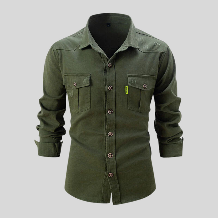 Chemise de travail pour homme – Design robuste et utilitaire au quotidien