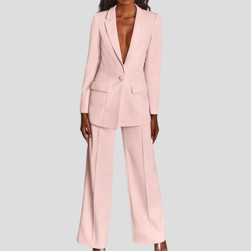 Ensemble blazer et pantalon pour femme