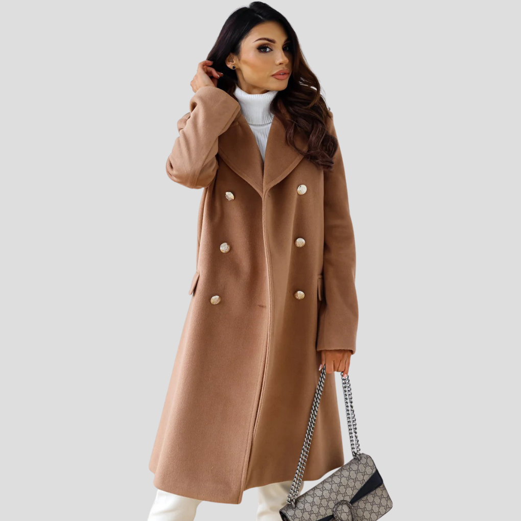 Manteau croisé pour femme