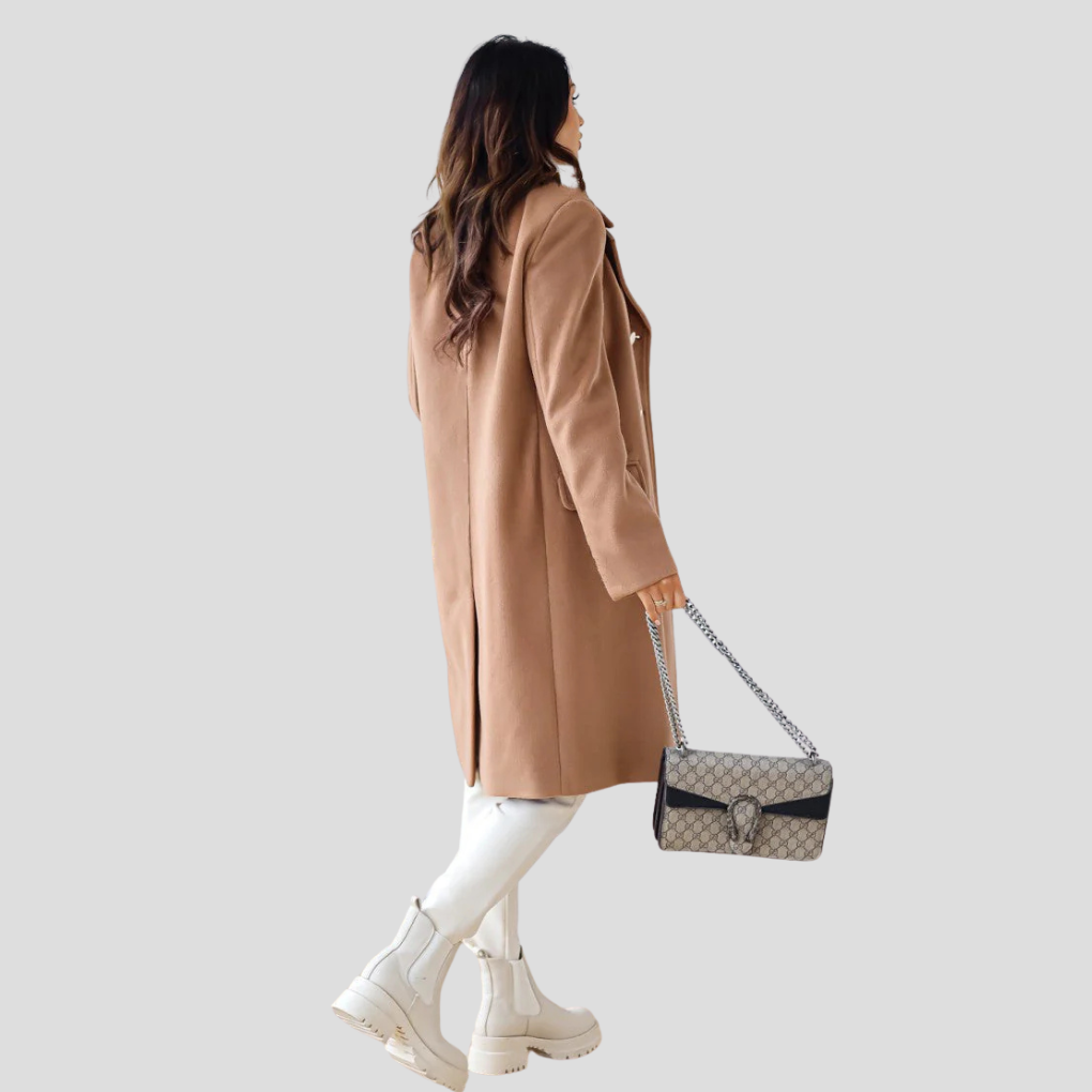 Manteau croisé pour femme