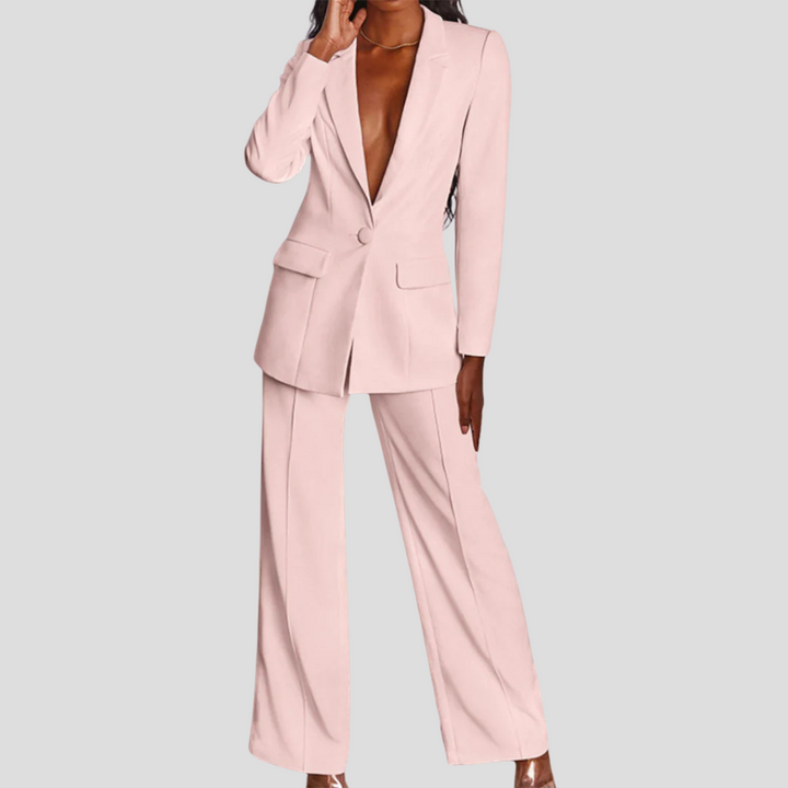Ensemble blazer et pantalon pour femme