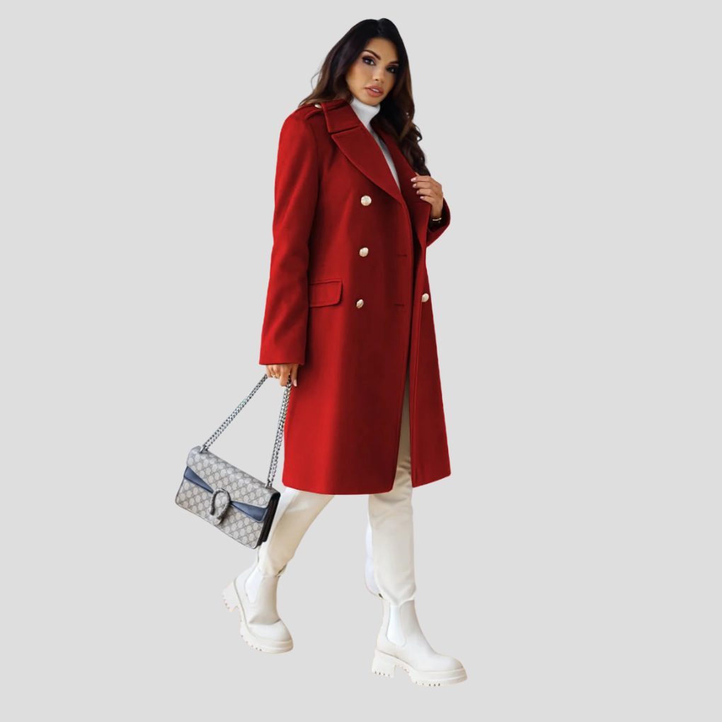 Manteau croisé pour femme