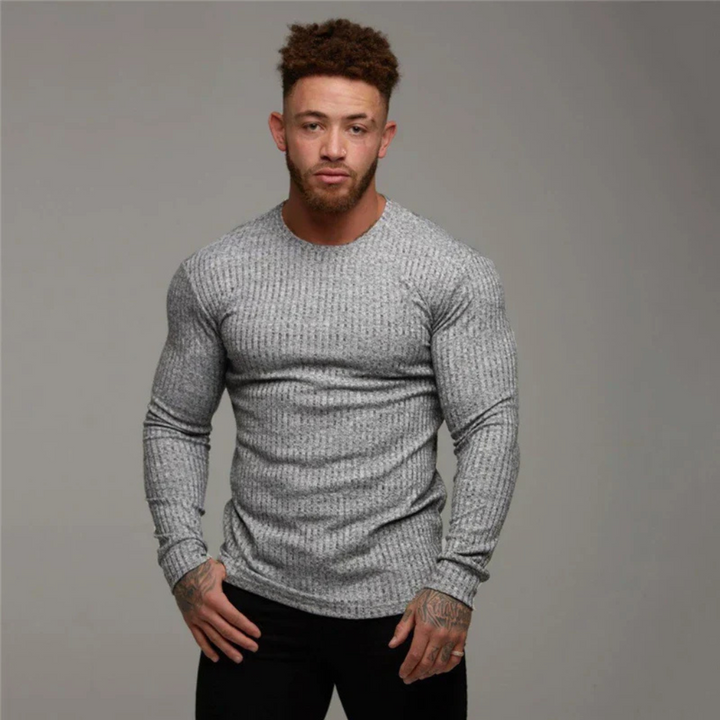Pull ras du cou en tricot pour homme