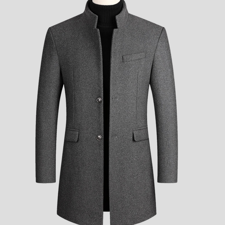 Manteau élégant en laine mélangée pour homme – Vêtements d'extérieur classiques et raffinés