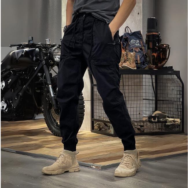 Pantalon cargo stretch pour hommes alliant confort et style