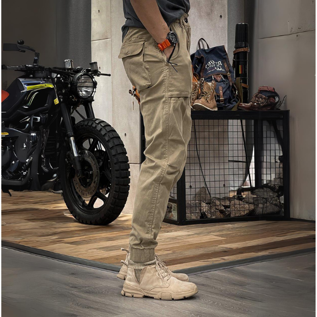Pantalon cargo stretch pour hommes alliant confort et style