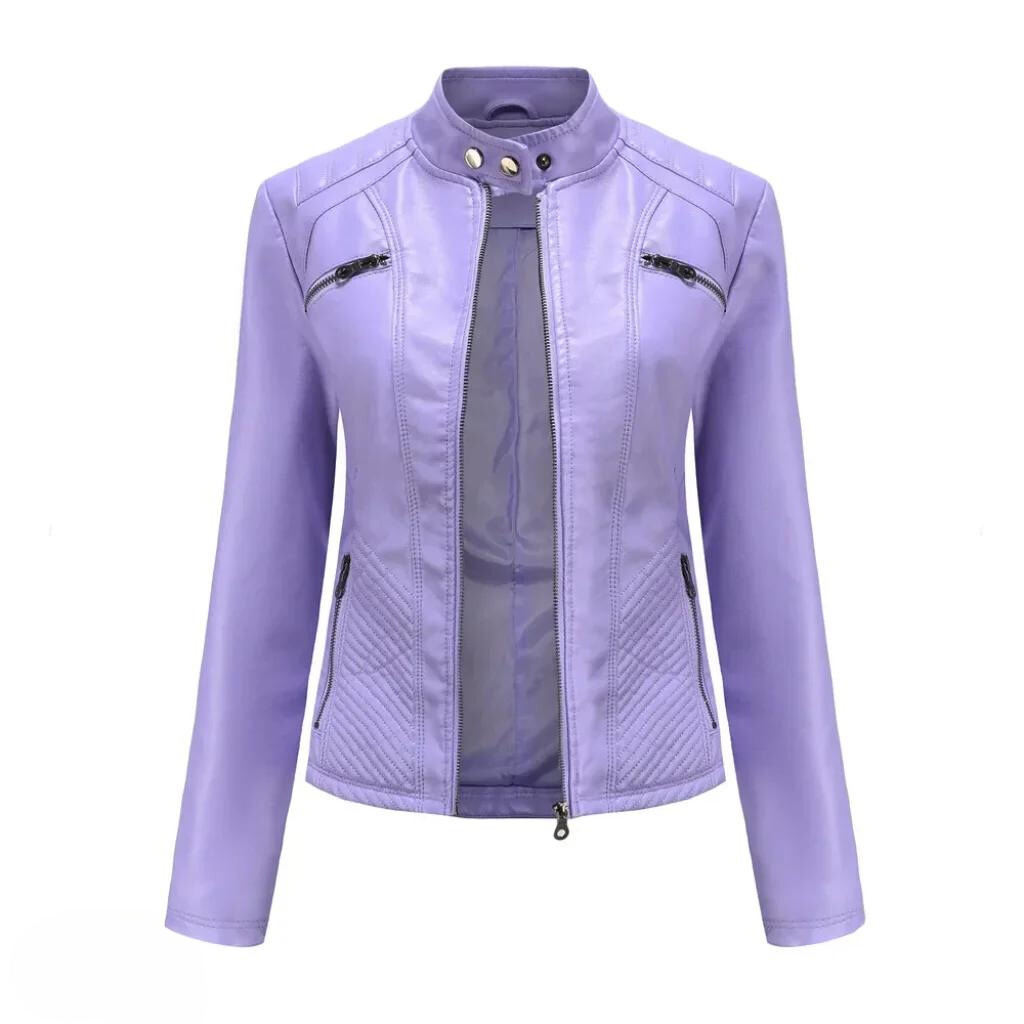 Veste en similicuir élégante et unique
