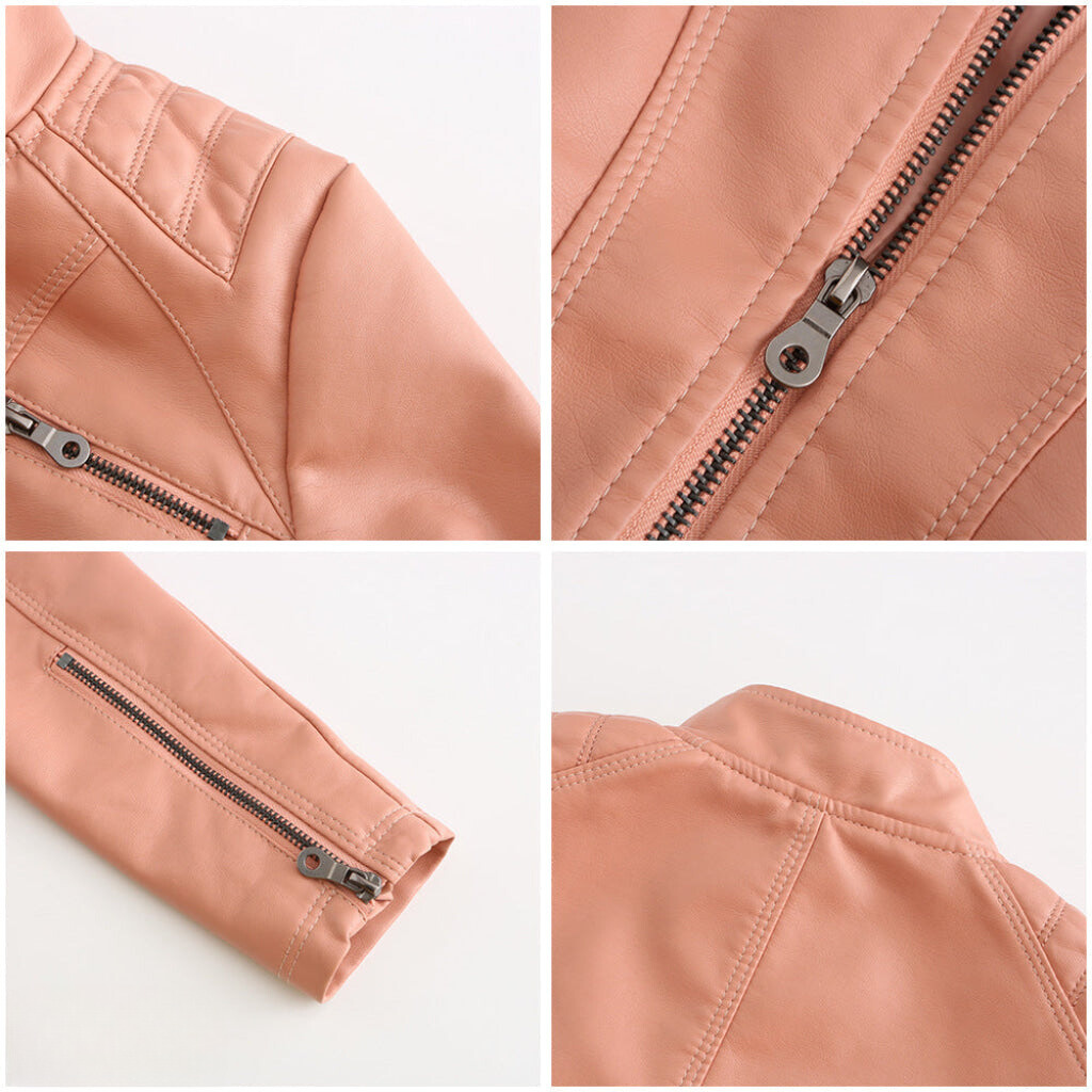 Veste en similicuir élégante et unique