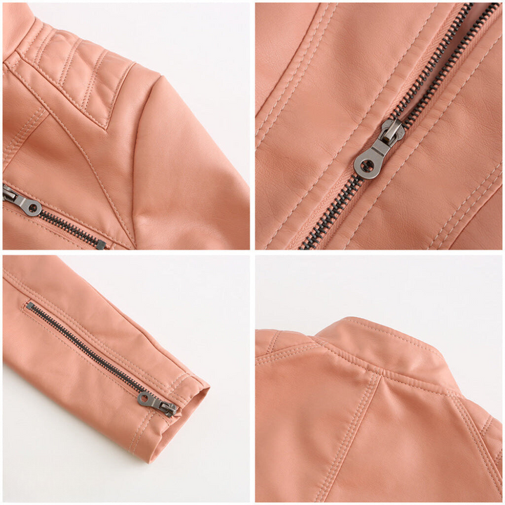 Veste en similicuir élégante et unique