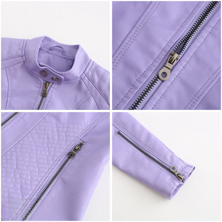 Veste en similicuir élégante et unique