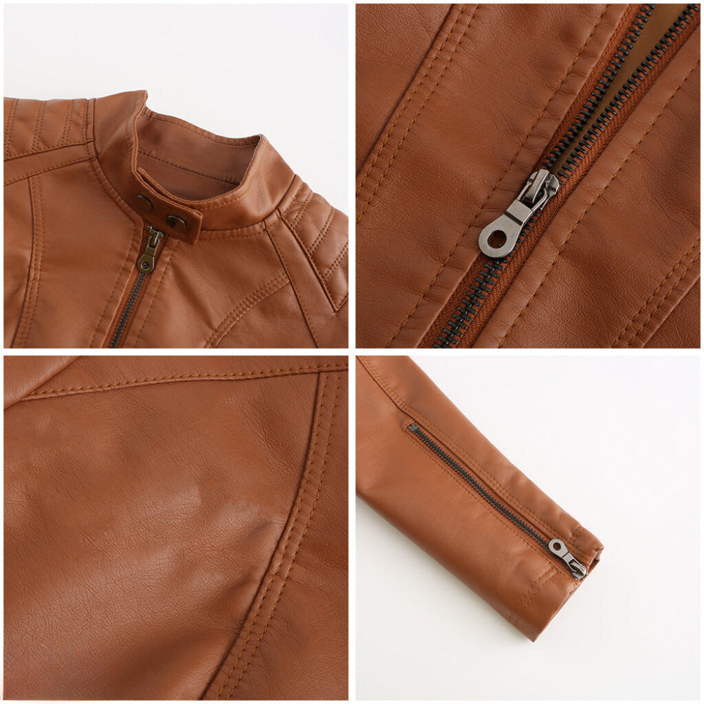 Veste en similicuir élégante et unique