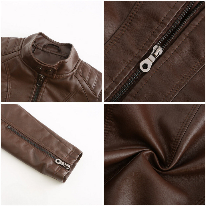Veste en similicuir élégante et unique
