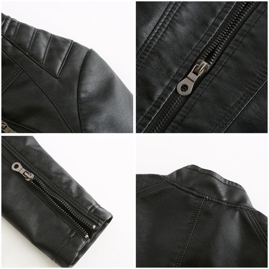 Veste en similicuir élégante et unique