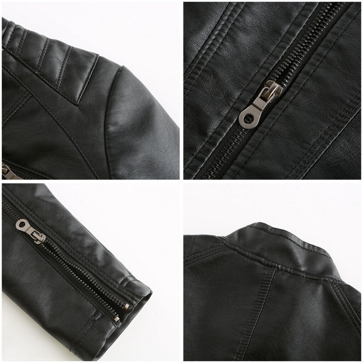 Veste en similicuir élégante et unique