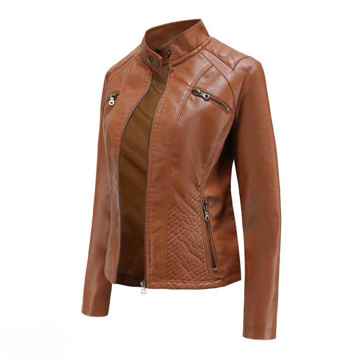 Veste en similicuir élégante et unique