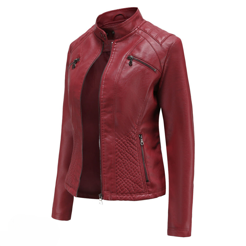 Veste en similicuir élégante et unique