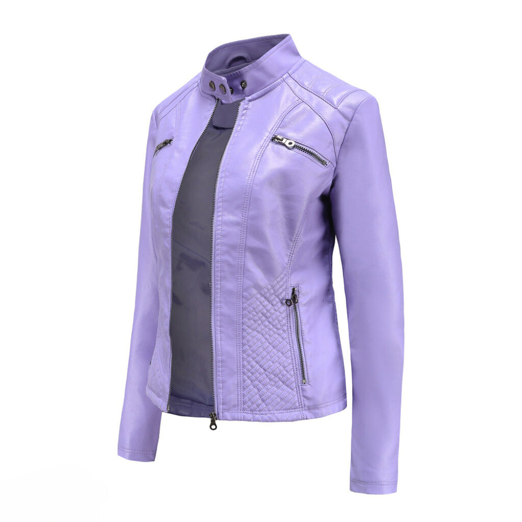 Veste en similicuir élégante et unique