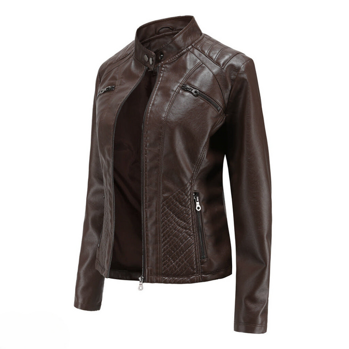 Veste en similicuir élégante et unique