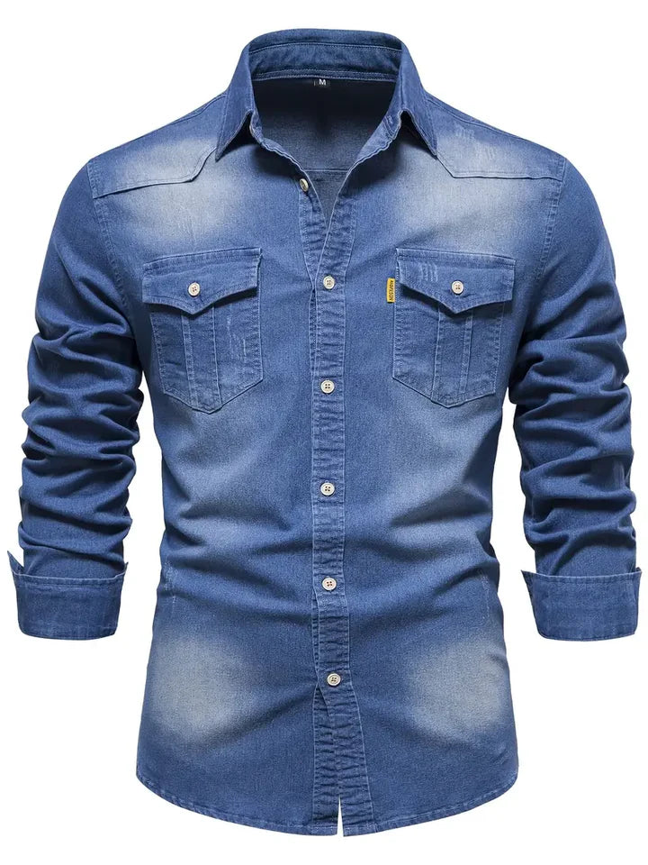 Coco - Chemise en jean classique pour homme