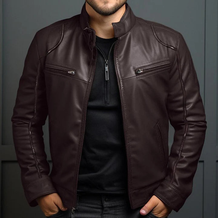 Baylor – Veste en cuir vintage pour homme