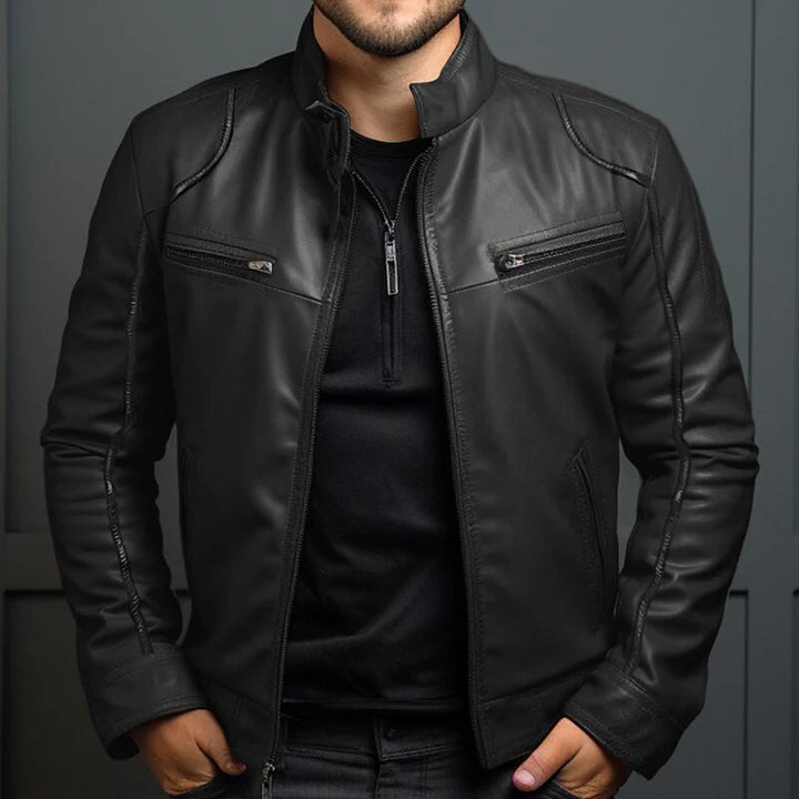 Baylor – Veste en cuir vintage pour homme