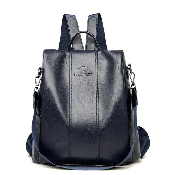 Sac à dos antivol en cuir pour femme