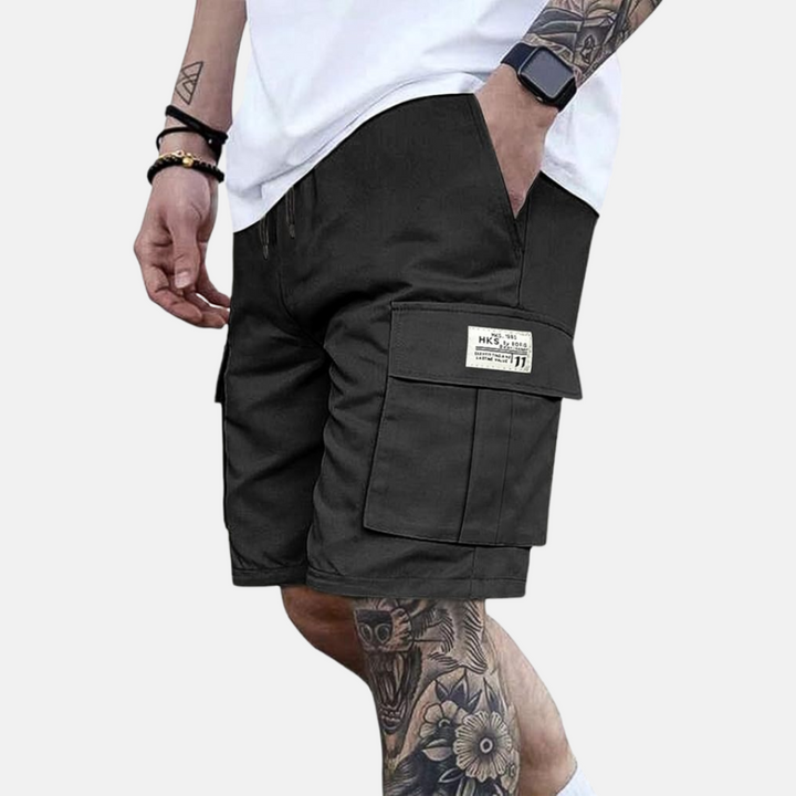 Short cargo décontracté pour homme, coupe ample