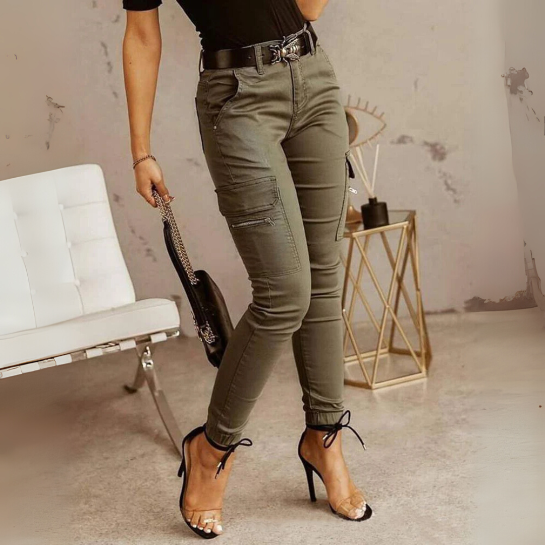 Pantalon de jogging cargo skinny pour femme