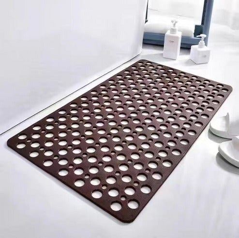 Tapis de douche antidérapant à drainage rapide