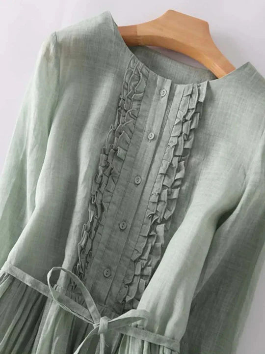 Robe en lin élégante, aérée et confortable
