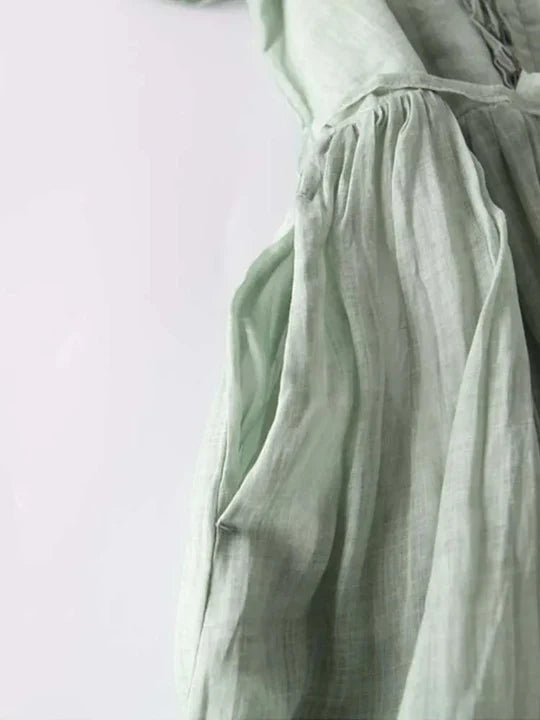 Robe en lin élégante, aérée et confortable