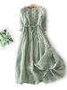 Robe Longue en Lin Légère et Élégante