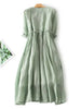Robe en lin élégante, aérée et confortable