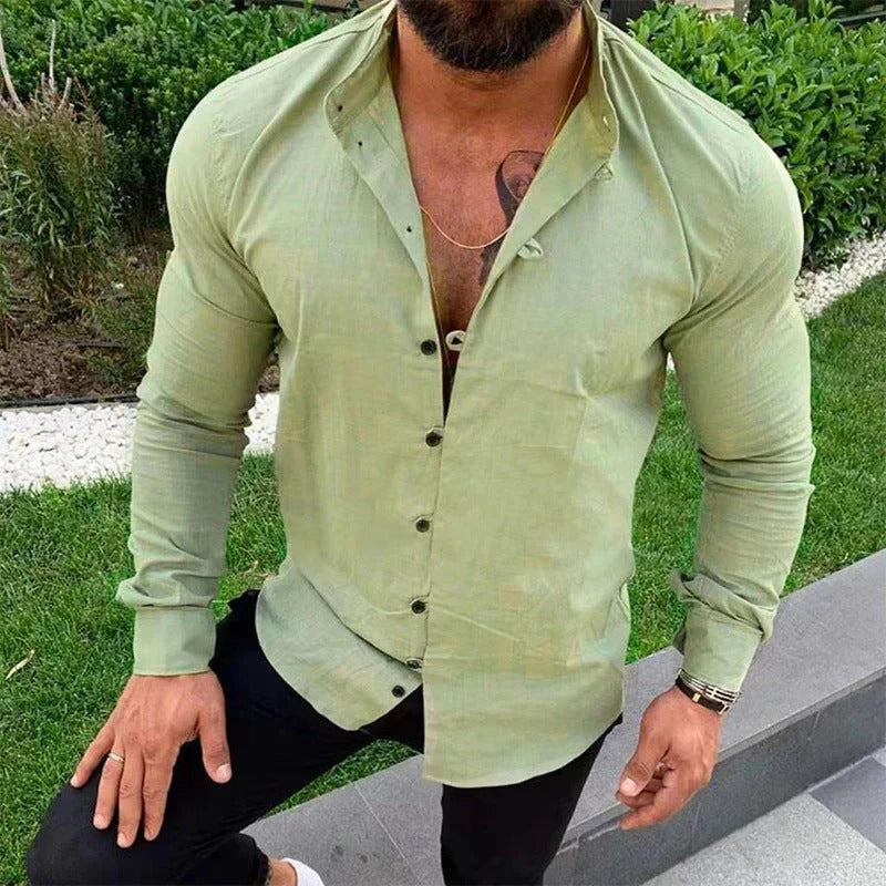 Chemise en Lin Unie pour Homme : Élégance Décontractée et Fraîcheur Estivale