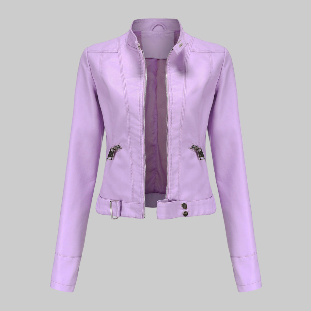 Veste en cuir pour femme