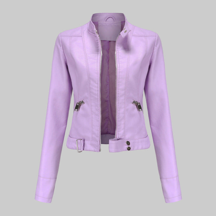 Veste en cuir pour femme