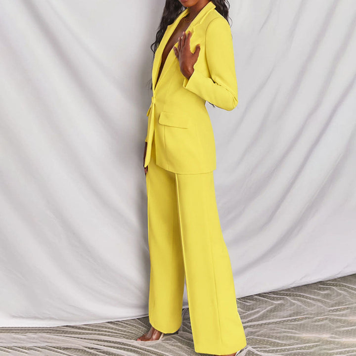 Ensemble élégant blazer et pantalon pour femme