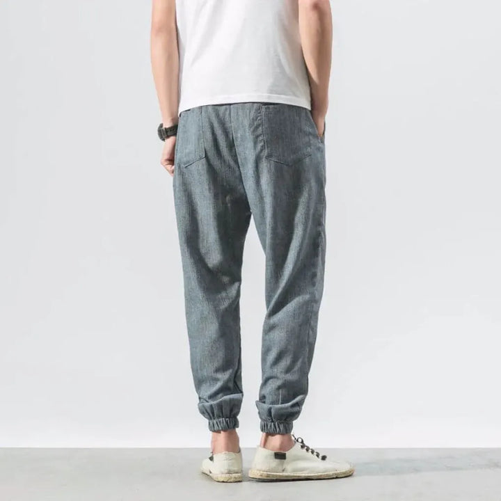 Pantalon confort en coton et lin pour homme – Léger et confortable au quotidien