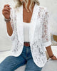 Blazer élégant avec bordure en dentelle