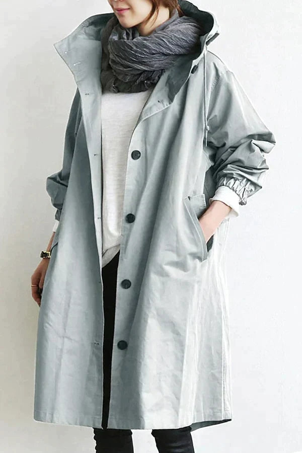 Trench-coat imperméable oversize pour femme : Élégance et protection pour la mi-saison