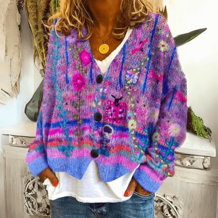 Cardigan en tricot de cachemire doux
