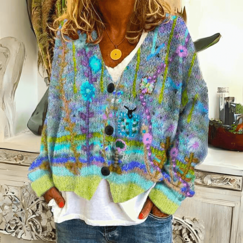 Cardigan en tricot de cachemire doux