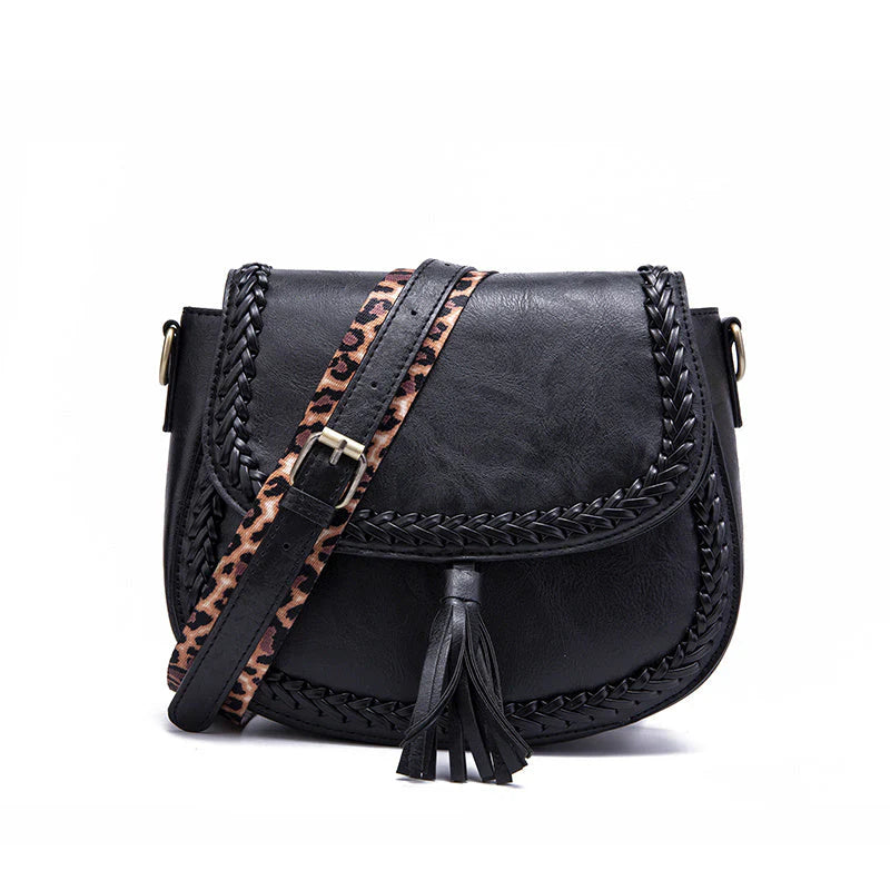 Remedios – Petit sac à bandoulière pour femme avec décoration à pompons