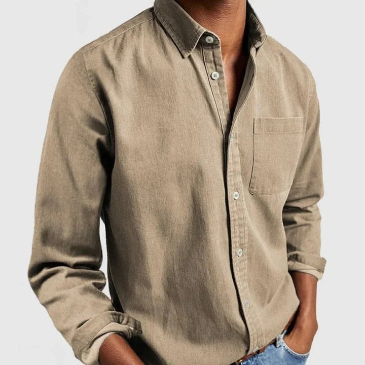 Chemise en denim pour hommes