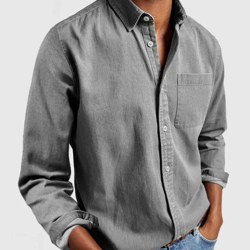 Chemise en denim pour hommes