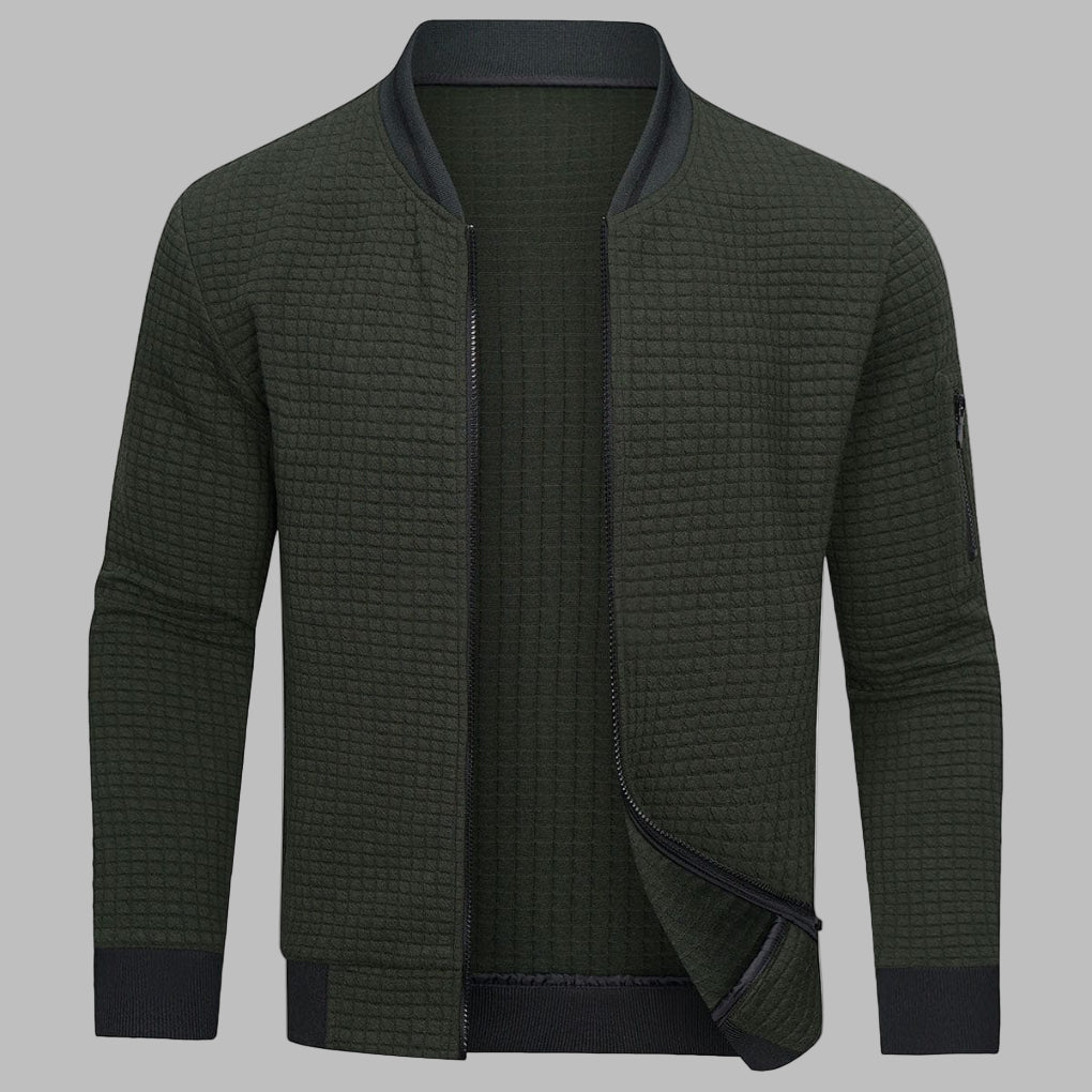 Pull zippé confortable et chaud pour homme