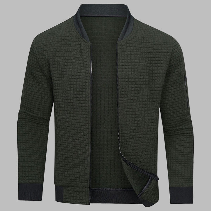 Pull zippé confortable et chaud pour homme