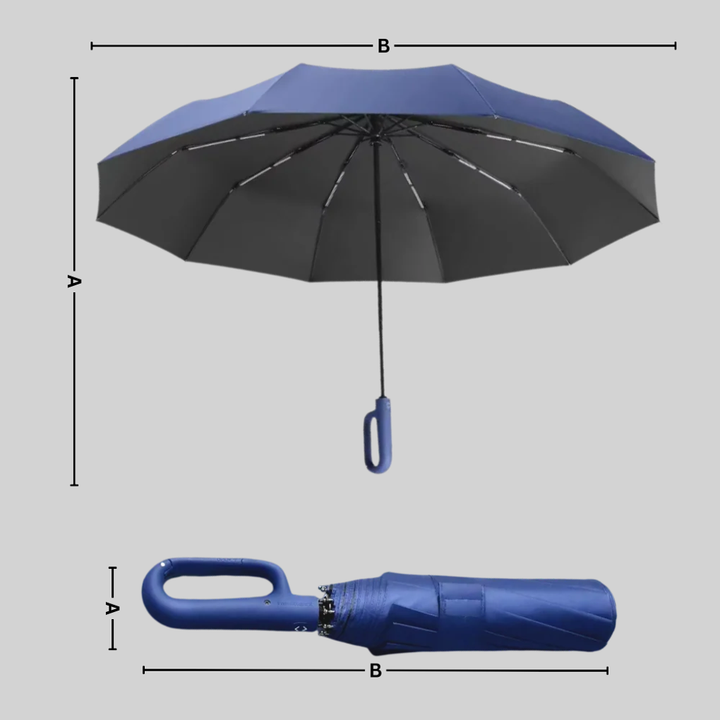 Parapluie à verrouillage automatique – Conception fiable avec des fonctionnalités résistantes aux intempéries