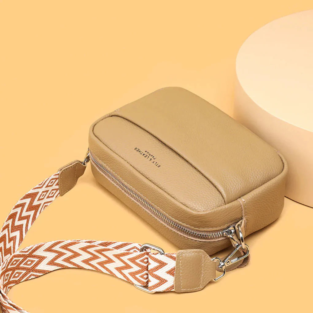 Sac à main en cuir véritable pour femme