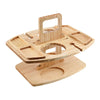 Table à vin de pique-nique portable en bois